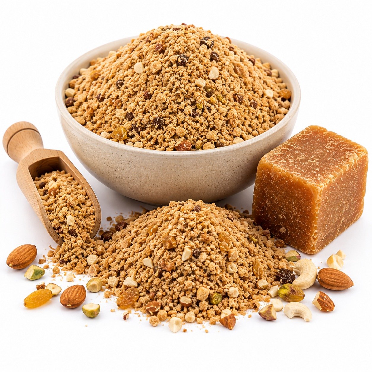 Enriched with selected dry fruits for a rich and wholesome profile.