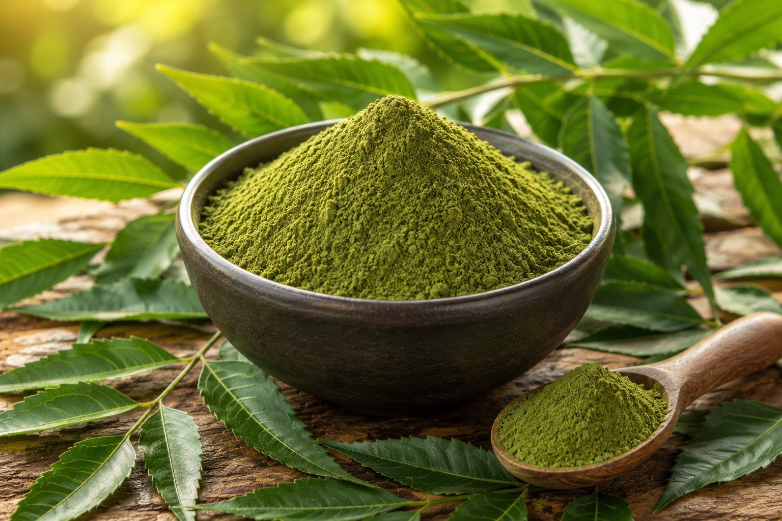 Finely processed from carefully selected neem leaves.